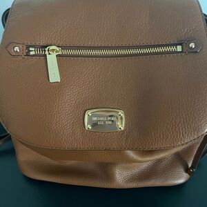 Michael Kors Brown Leather Backpack